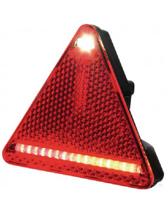 Lampa tylna zespolona LED, prawa, trójkątna, 12/24V Kramp...
