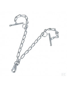 Łańcuch podwójny z karabińczykiem, 70cm 805051KR
