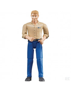 Mężczyzna w niebieskich spodniach U60006