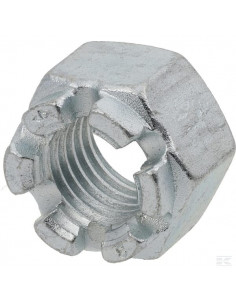 Nakrętka koronowa DIN935 M27x1.50 kl.8 stalowa ocynk...