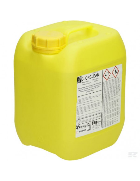 CLORCLEAN - Zasadowy środek do mycia i dezynfekcji do urządzeń udojowych, 6 kg CLORCLEAN6