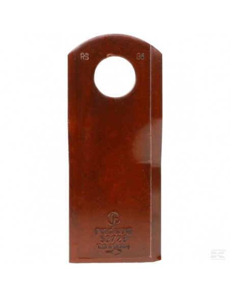 Nożyk kosiarki rotacyjnej lewy 116x48x4 mm otwór Ø 20.50 mm okrągły pasuje do Kuhn K6804710KR