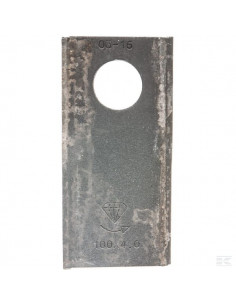 Nożyk kosiarki rotacyjnej lewy 100x48x4 mm otwór Ø 21 mm...