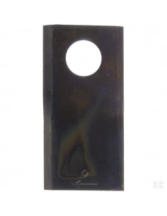 Nożyk kosiarki rotacyjnej prawy 100x48x4 mm otwór Ø 21 mm...