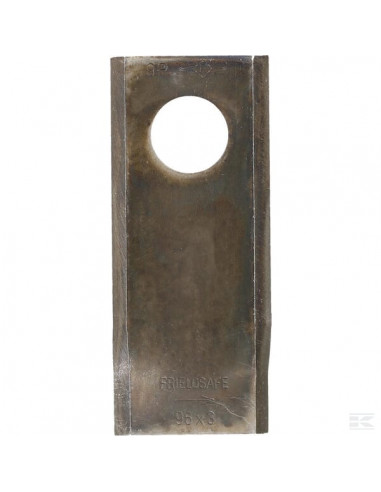 Nożyk kosiarki rotacyjnej lewy 96x40x3 mm otwór Ø 19 mm okrągły pasuje do Deutz Fahr 25 szt. VF16502727KR