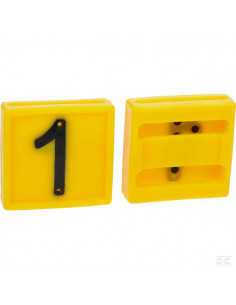 Cyfra do obroży, nr 1 żółta 45x45mm 306001FA