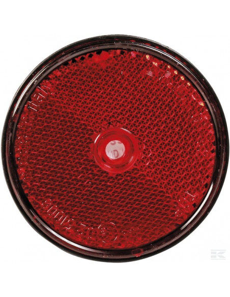 Odblask okrągły przykręcany, czerwony 60 mm 484065