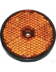 Odblask okrągły przykręcany, pomarańczowy 60mm 484066