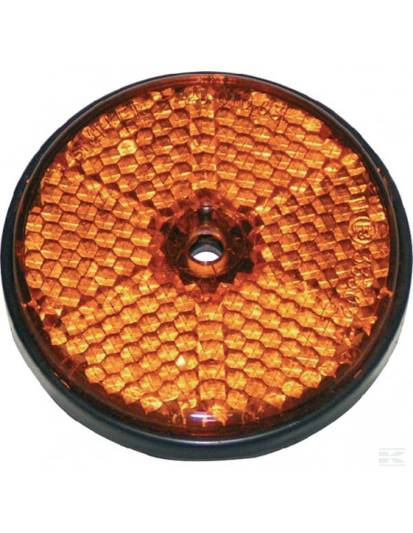 Odblask okrągły przykręcany, pomarańczowy 60mm 484066