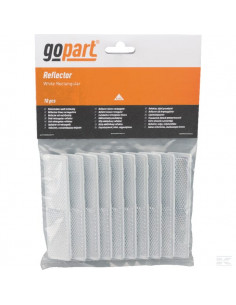 Odblask prostokątny przyklejany biały, 105 x 24 mm LA75013