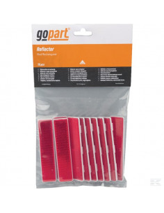 Odblask prostokątny przyklejany czerwony, 105 x 24 mm...