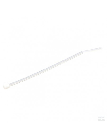 Opaska kablowa 2.5x100 mm biała, Nylon, max. Ø 22 mm Kramp TR25100WHI