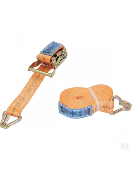 Pas transportowy z napinaczem grzechotkowym i hakiem J 5 m TS20355A