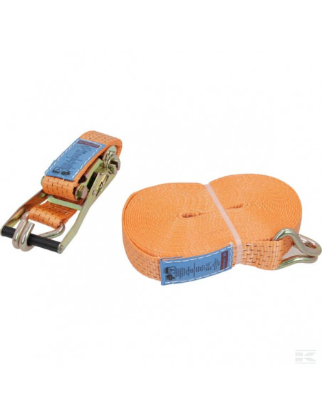 Pas transportowy z napinaczem grzechotkowym i hakiem J 12 m TS20120E