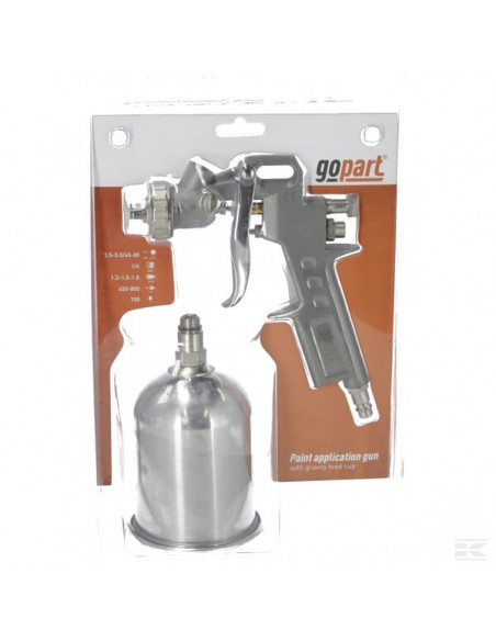 Pistolet do malowania zbiornik górny gopart, 750 ml LT402GP