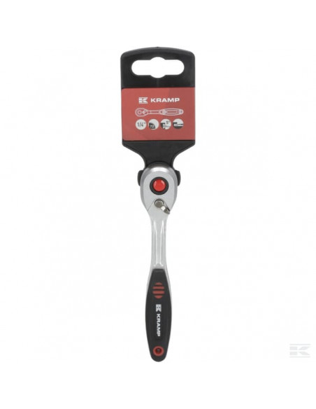 Pokrętło grzechotka 1/4"  L 142 mm 180614000KR