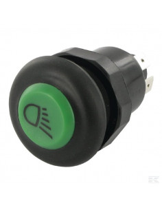 Przełącznik przyciskowy, lamp roboczych, okrągły, zielony...