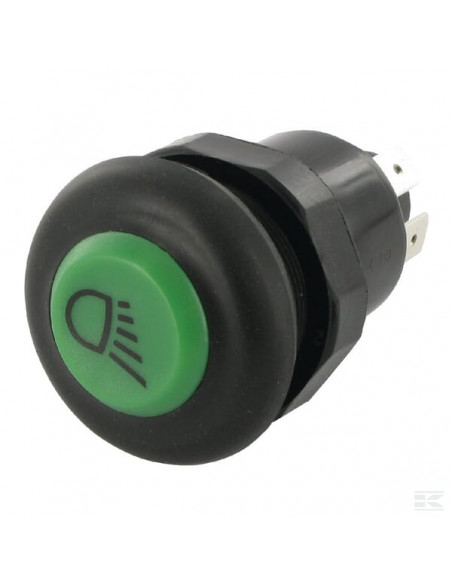 Przełącznik przyciskowy, lamp roboczych, okrągły, zielony 11110210PN