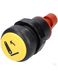 Przełącznik przyciskowy, podnośnika, okrągły, żółty...