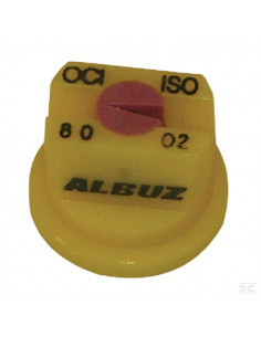 Rozpylacz płaskostrumieniowy brzegowy OC 80° 02 żółty z...