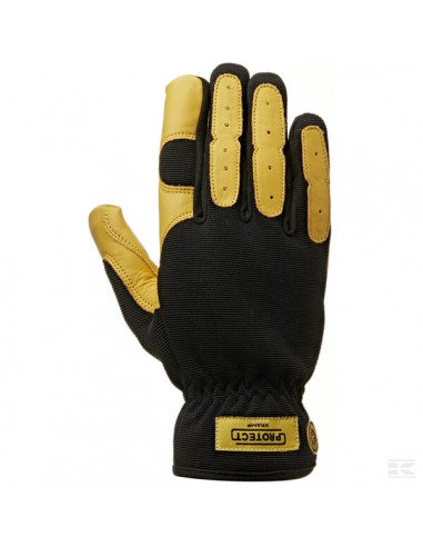 Rękawice robocze antywibracyjne, czarno/żółte, roz. 10/XL Protect Kramp KG0400110