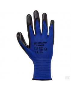 Rękawice robocze, niebieskie, Nylon 13G powlekane...