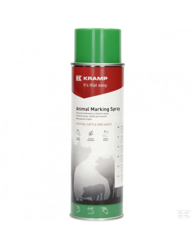 Spray do znakowania zwierząt Kramp, zielony 500 ml 303003KR
