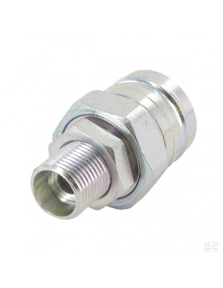 Szybkozłącze płaskie układu hamulcowego VF wtyczka 3/8" gwint grodziowy M18x1.5 12L VF71815M