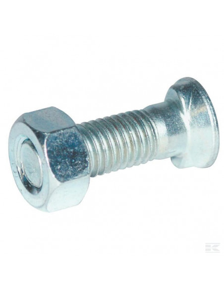 Śruba płużna 2-noskowa z łbem owalnym Kramp, M12 x 40 mm z nakrętką 1240129COP025