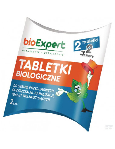 bioExpert musujące Tabletki do szamb i oczyszczalni 2 szt. 1705061002