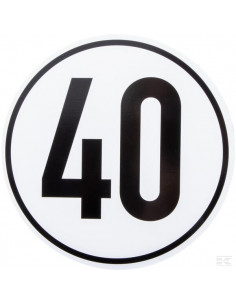 Tablica ostrzegawcza 40 km/h BL40