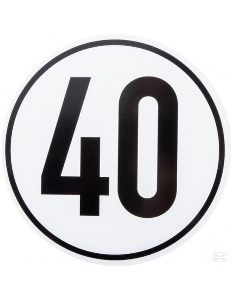 Tablica ostrzegawcza 40 km/h BL40