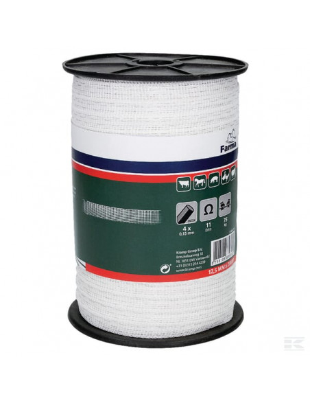 Taśma 12.5mm, 200m (4x0.15 SS) 704007FA