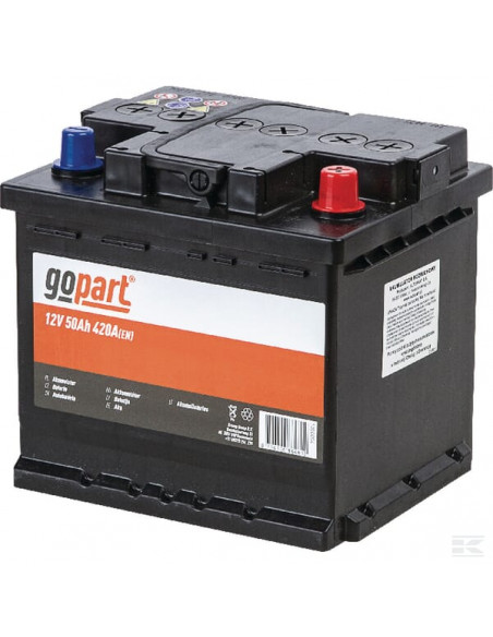 Akumulator 12V 50Ah 420A gopart 1050004