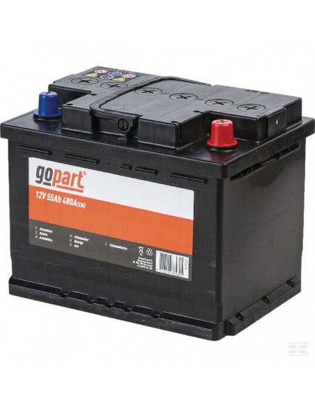 Akumulator 12V 55Ah 480A gopart 1055004