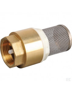 Zawór zwrotny mosiądz z sitkiem V2A gwint wew., 1" WK51303