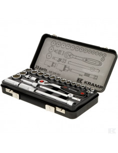 Zestaw kluczy nasadowych 3/8” 23 ele. 180423800KR