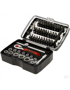 Zestaw kluczy nasadowych Mini 1/4” 47 ele. 1804922047KR