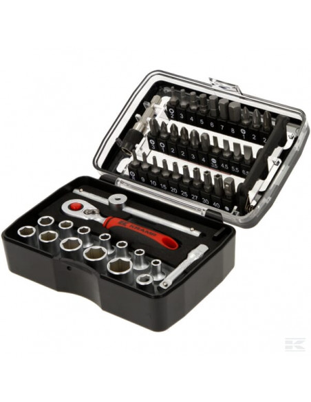 Zestaw kluczy nasadowych Mini 1/4” 47 ele. 1804922047KR