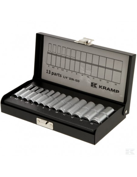 Zestaw kluczy nasadowych przedłużanych 1/4" 13 ele. 1804922013KR