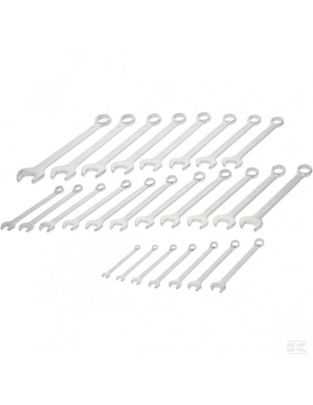 Zestaw kluczy płasko-oczkowych, 26 ele. 1802025426KR