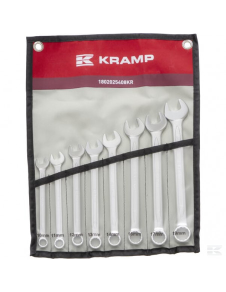 Zestaw kluczy płasko-oczkowych, 8 ele. 1802025408KR