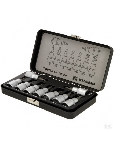 Zestaw kluczy Torx 1/2” 9 ele. 18049240091KR