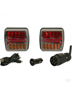 Zestaw lamp bezprzewodowych LED, kwadratowych, 12V,...