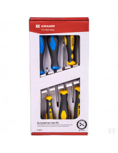 Zestaw wkrętaków płaskich i krzyżowych PZ 6 ele....