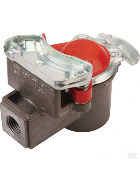 Złącze pneumatyczne ze zintegrowanym filtrem M16x1.5 czerwone 9522010040