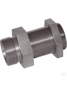 Złącze proste grodziowe M22x1.5 15L GSS15L