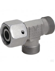 Złącze trójnikowe z nakrętką niesymetryczne M22x1.5 15L...