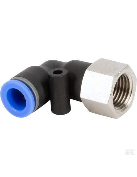 Złącze wtykowe kątowe, gwint wew. 1/4" 8 mm Kramp ECFS814P