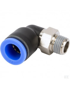 Złącze wtykowe kątowe, obrotowe, gwint zew. 1/4" 12 mm...